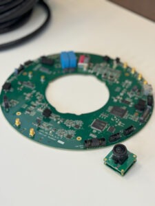 Image of the electronic PCB in an ICECUBE PMT dome